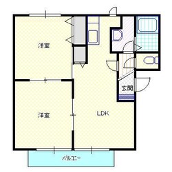 西新発田駅 徒歩14分 2階の物件間取画像